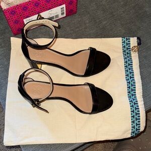 Tory Burch Black Heeled Sandals